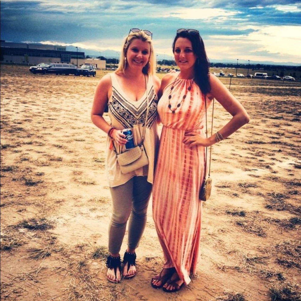 Cozy S&S Casual Orange Tie Dye Maxi Dress